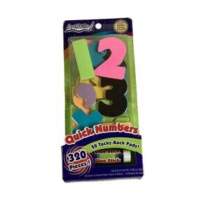 Quick numbers 20 tacky back